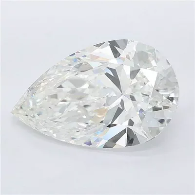 5.54ct E VVS2 Rare Carat Ideal Cut Pear Lab Grown Diamond
