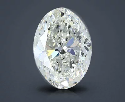 3.41ct J SI1 Rare Carat Ideal Cut Oval Diamond