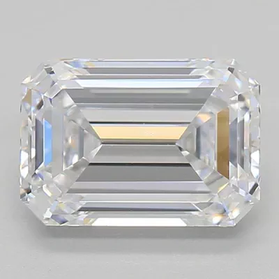 1.59ct D VVS1 Rare Carat Ideal Cut Emerald Lab Grown Diamond