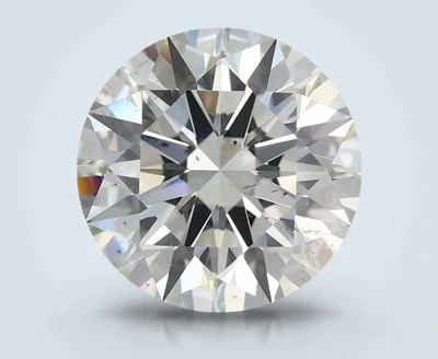 3.02ct K SI1 Rare Carat Ideal Cut Round Diamond