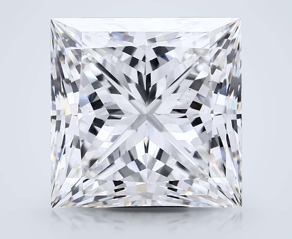 13.28ct F VS2 Rare Carat Ideal Cut Princess Lab Grown Diamond