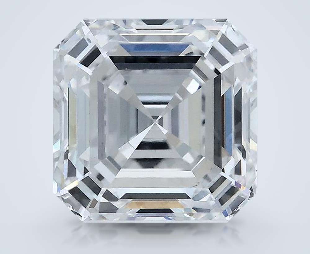 3.05ct E VS2 Rare Carat Ideal Cut Asscher Lab Grown Diamond