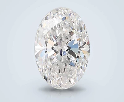 6.10ct E VVS2 Rare Carat Ideal Cut Oval Lab Grown Diamond