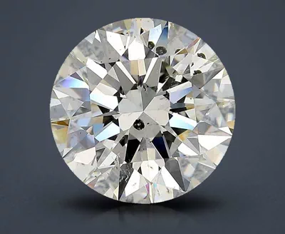 5.07ct I SI2 Rare Carat Ideal Cut Round Diamond