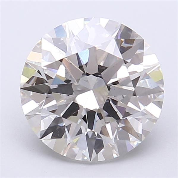 2.57ct G SI1 Rare Carat Ideal Cut Round Lab Grown Diamond