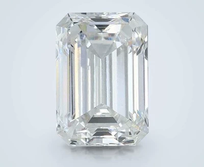 1.37ct F VVS2 Rare Carat Ideal Cut Emerald Lab Grown Diamond