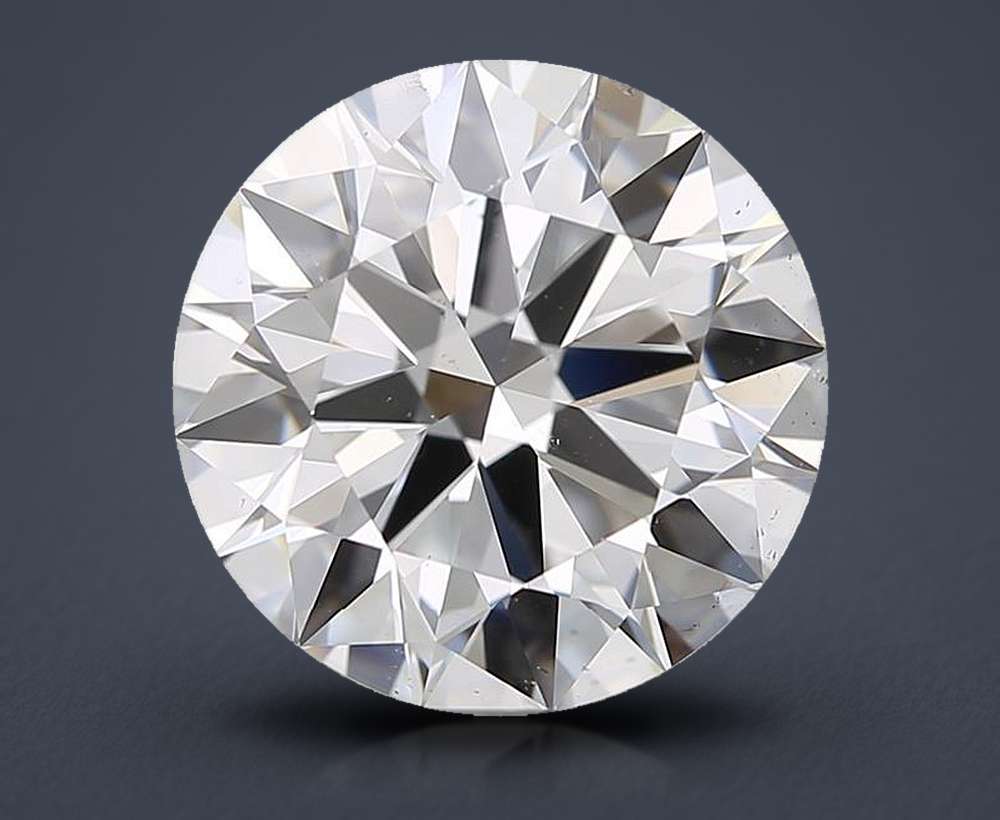 2.80ct F SI1 Rare Carat Ideal Cut Round Diamond