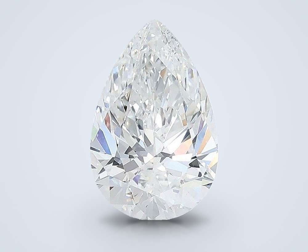 1.55ct E VS1 Rare Carat Ideal Cut Pear Lab Grown Diamond