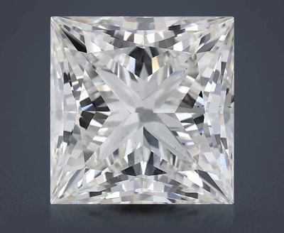 5.03ct G VS2 Rare Carat Ideal Cut Princess Lab Grown Diamond