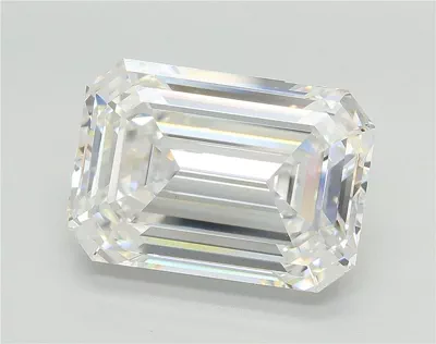 8.03ct F VS1 Rare Carat Ideal Cut Emerald Lab Grown Diamond