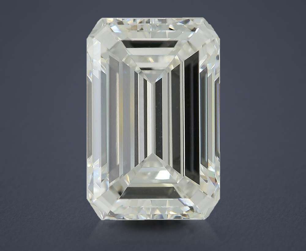 9.76ct F VVS2 Rare Carat Ideal Cut Emerald Lab Grown Diamond