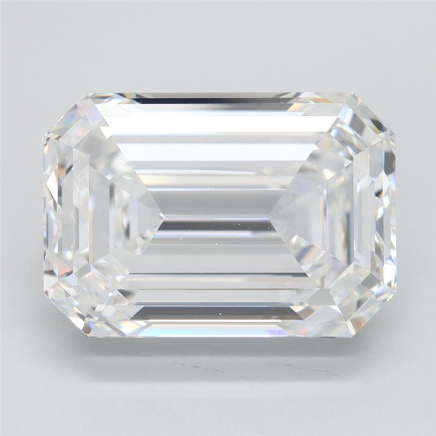4.59ct F VS1 Rare Carat Ideal Cut Emerald Lab Grown Diamond