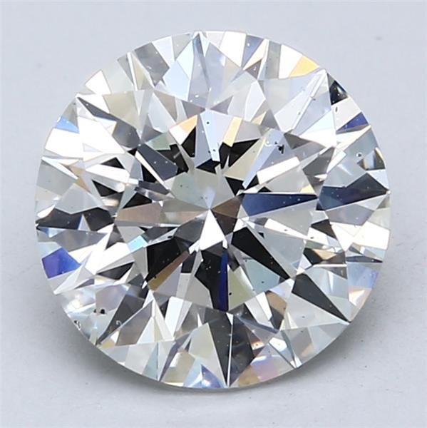 3.02ct F SI1 Rare Carat Ideal Cut Round Lab Grown Diamond