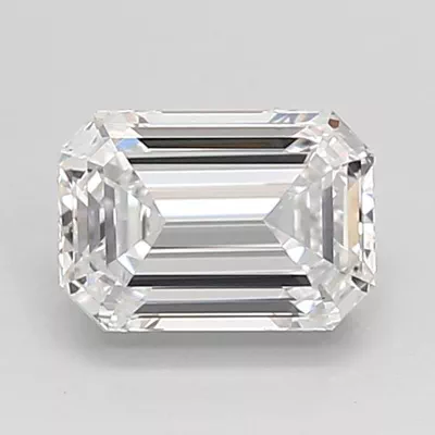 1.05ct D VVS2 Rare Carat Ideal Cut Emerald Lab Grown Diamond