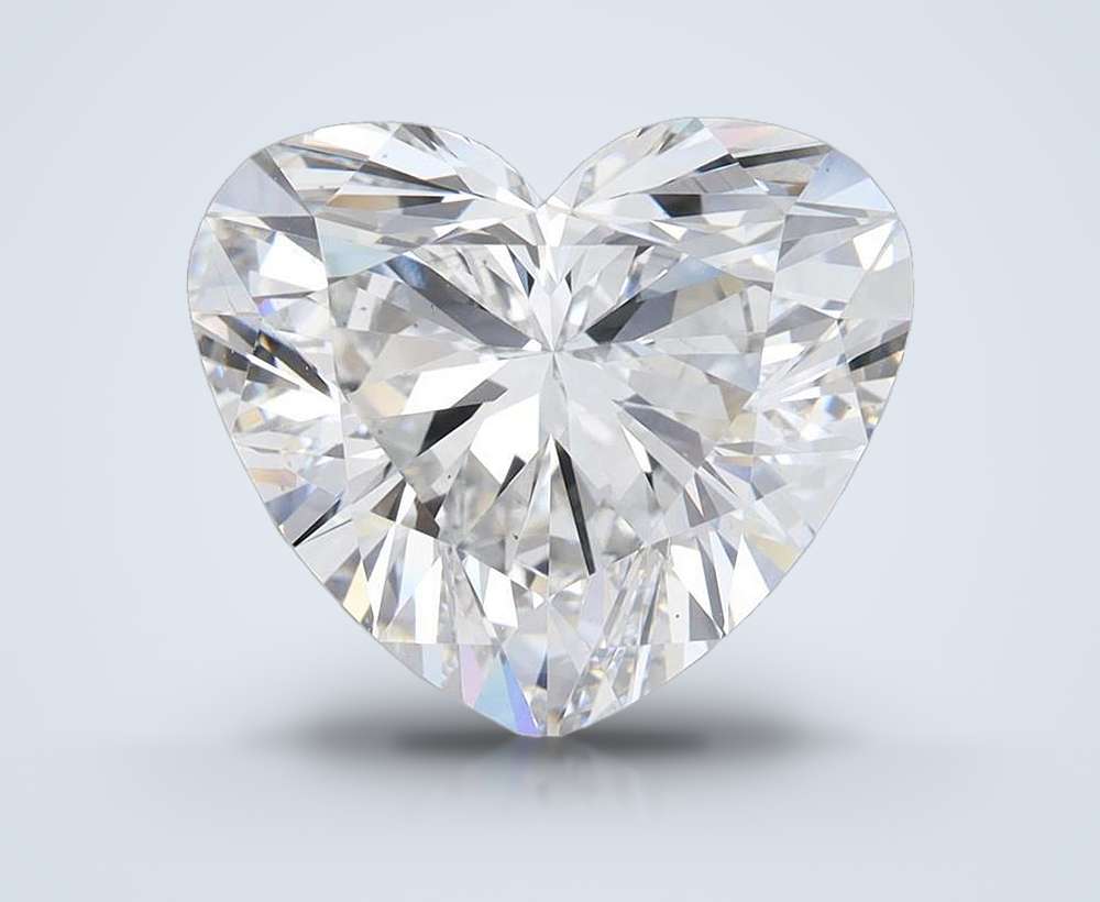 6.28ct E VS2 Rare Carat Ideal Cut Heart Lab Grown Diamond