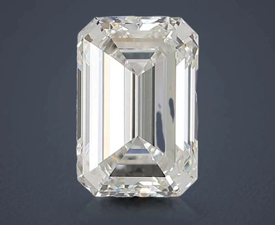 3.51ct F VS1 Rare Carat Ideal Cut Emerald Lab Grown Diamond