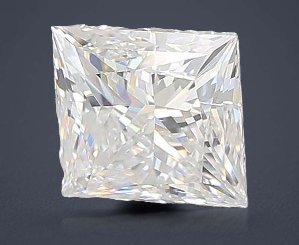 1.04ct E IF Rare Carat Ideal Cut Princess Lab Grown Diamond