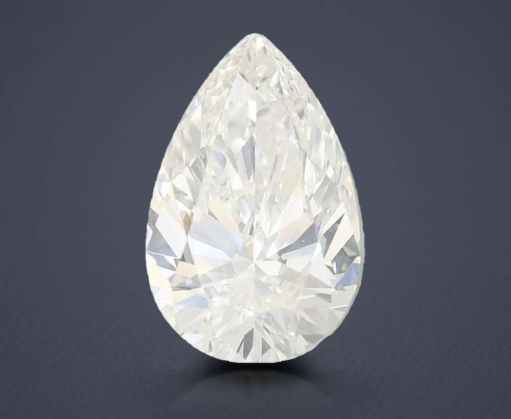 4.09ct G VS1 Rare Carat Ideal Cut Pear Lab Grown Diamond