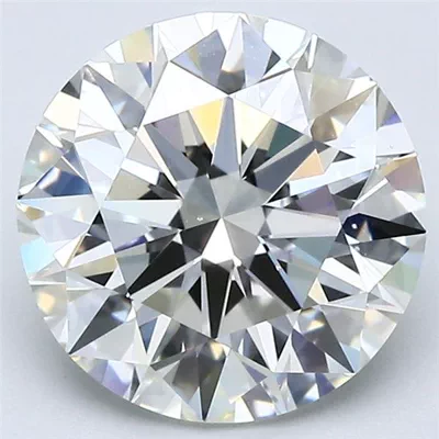 3.08ct J VS2 Rare Carat Ideal Cut Round Diamond