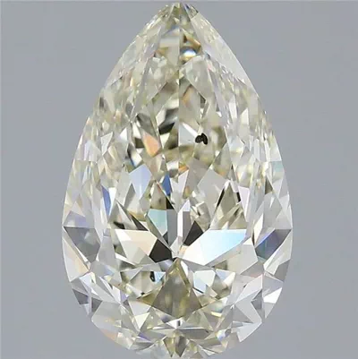 3.01ct J SI1 Rare Carat Ideal Cut Pear Diamond