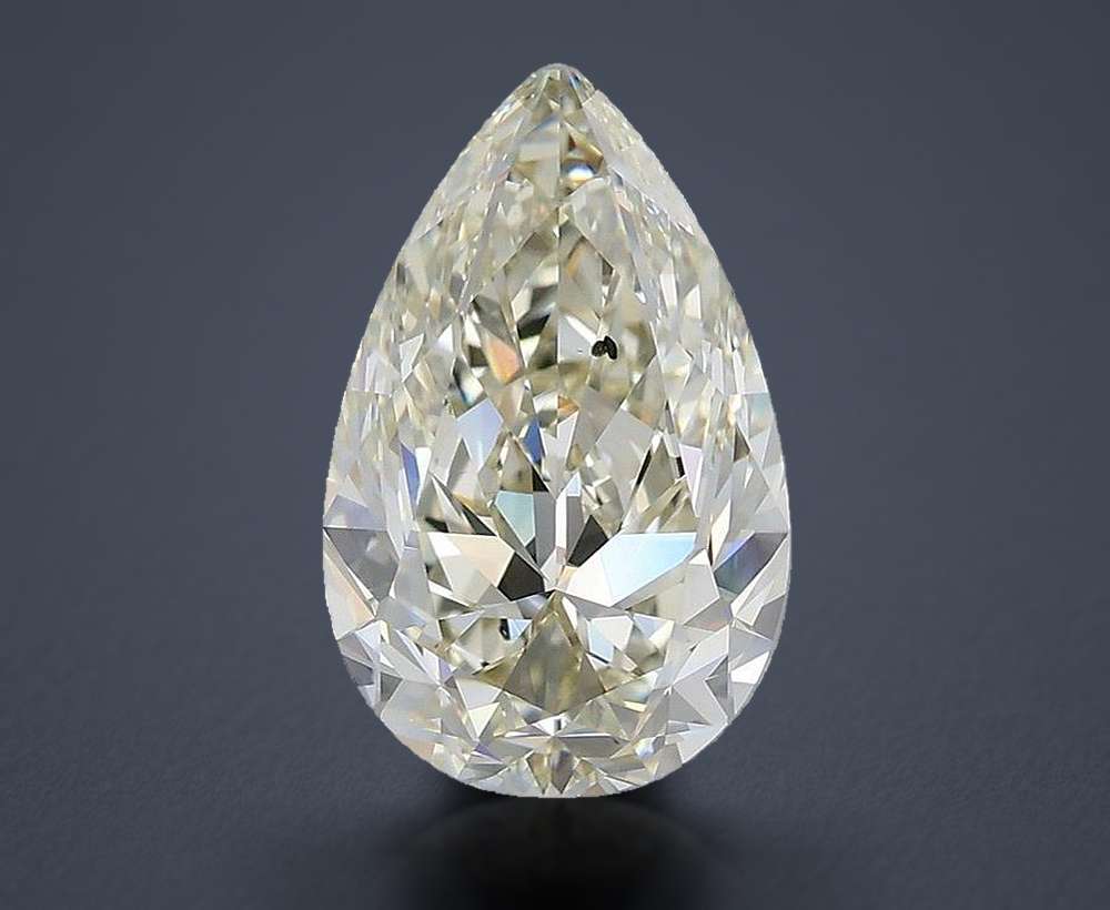 3.01ct J SI1 Rare Carat Ideal Cut Pear Diamond