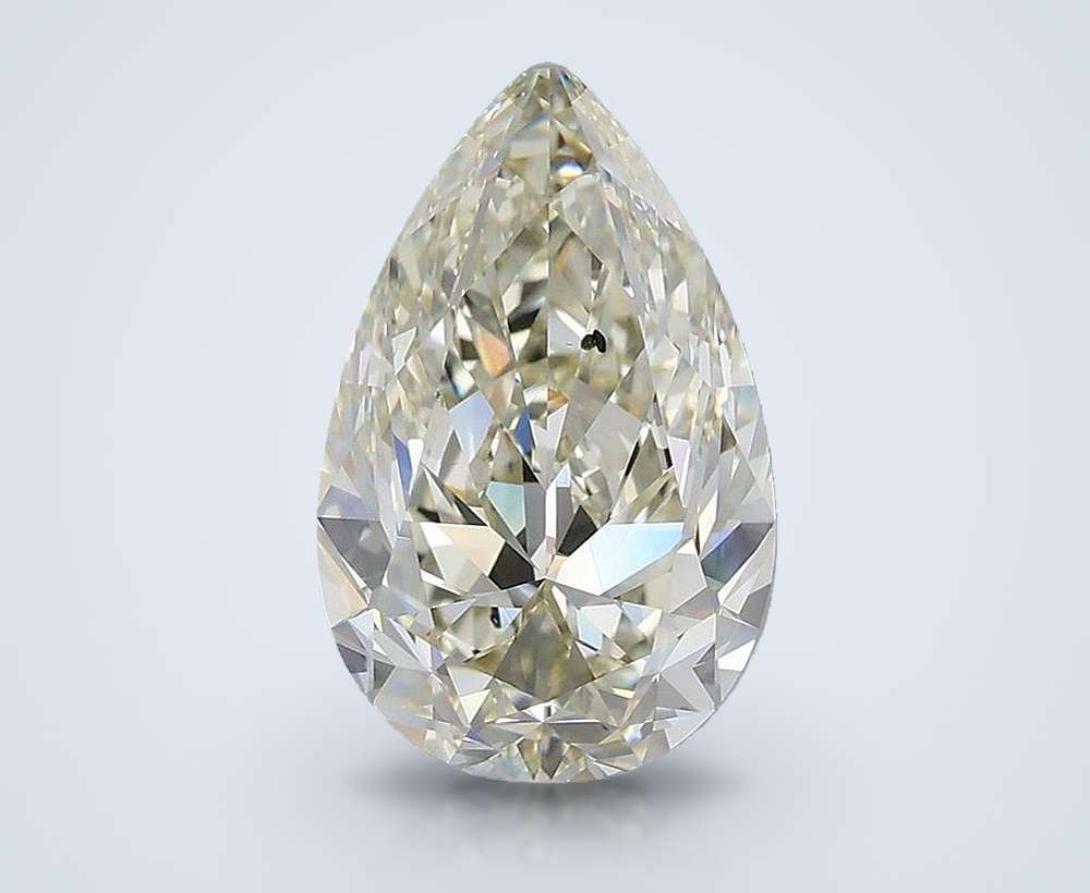 3.01ct J SI1 Rare Carat Ideal Cut Pear Diamond