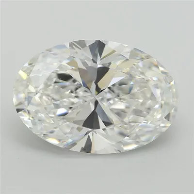 4.54ct E VVS2 Rare Carat Ideal Cut Oval Lab Grown Diamond