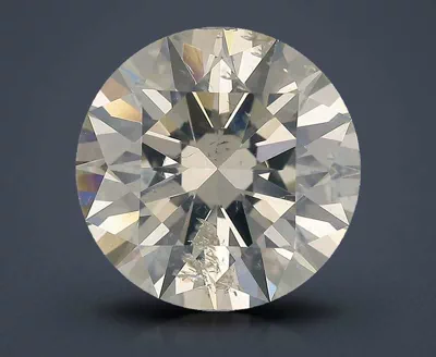 3.02ct K SI2 Rare Carat Ideal Cut Round Diamond