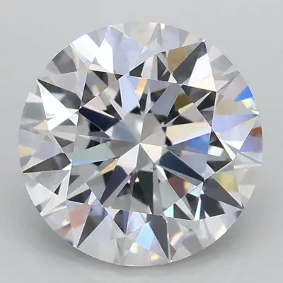 2.01ct D VS2 Rare Carat Ideal Cut Round Lab Grown Diamond