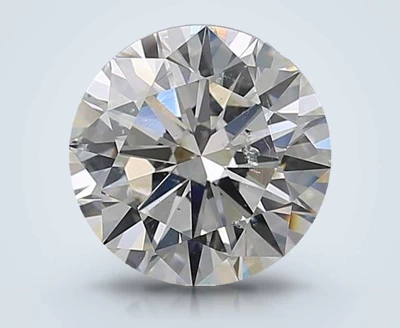 3.01ct I SI2 Rare Carat Ideal Cut Round Diamond