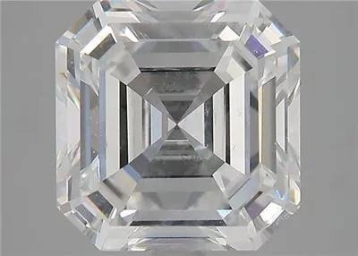 3.42ct F SI2 Rare Carat Ideal Cut Asscher Diamond