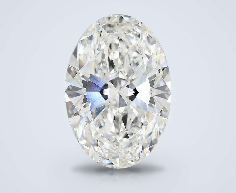 11.65ct F VVS2 Rare Carat Ideal Cut Oval Lab Grown Diamond