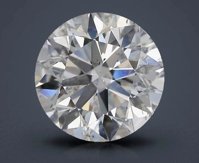 3.02ct F SI2 Excellent Cut Round Diamond