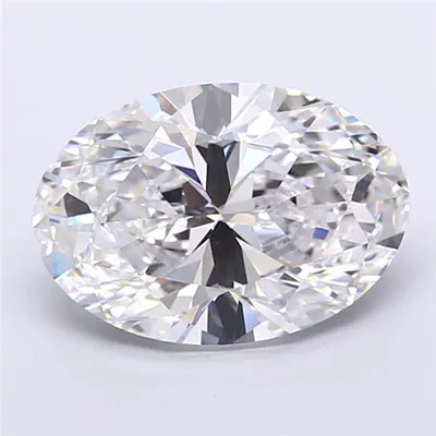 6.06ct D VVS2 Rare Carat Ideal Cut Oval Lab Grown Diamond
