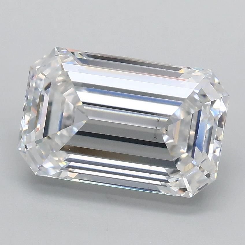 2.09ct D VS2 Rare Carat Ideal Cut Emerald Lab Grown Diamond