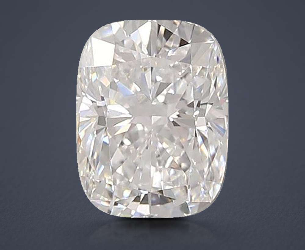 0.97ct D VVS2 Rare Carat Ideal Cut Cushion Lab Grown Diamond