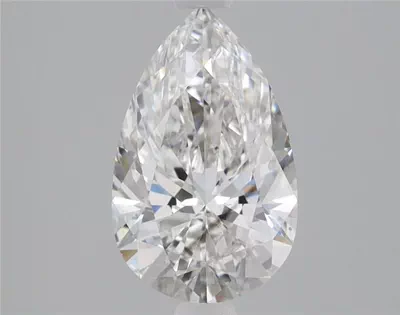 1.65ct G SI1 Rare Carat Ideal Cut Pear Lab Grown Diamond