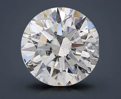 3.02ct E SI2 Rare Carat Ideal Cut Round Diamond