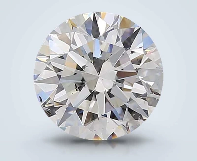 3.02ct E SI2 Rare Carat Ideal Cut Round Diamond