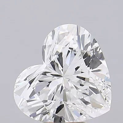 6.07ct E VVS2 Rare Carat Ideal Cut Heart Lab Grown Diamond