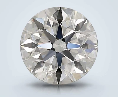 3.08ct F SI1 Rare Carat Ideal Cut Round Diamond