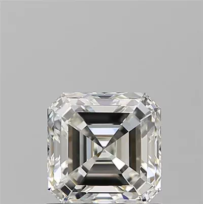 1.01ct H VS1 Rare Carat Ideal Cut Asscher Diamond