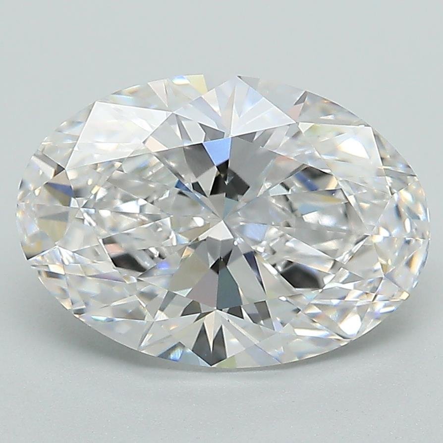 3.09ct D VVS2 Rare Carat Ideal Cut Oval Lab Grown Diamond