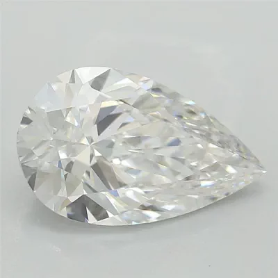 1.35ct D VVS2 Rare Carat Ideal Cut Pear Lab Grown Diamond