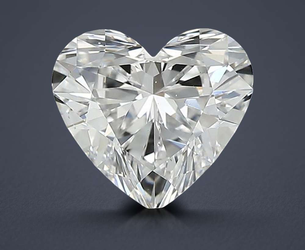 1.04ct D SI1 Rare Carat Ideal Cut Heart Diamond