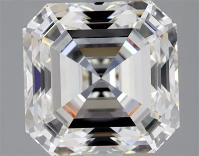 2.52ct G VVS2 Rare Carat Ideal Cut Asscher Diamond