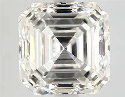 3.15ct H VVS2 Rare Carat Ideal Cut Asscher Diamond