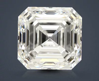 3.15ct H VVS2 Rare Carat Ideal Cut Asscher Diamond
