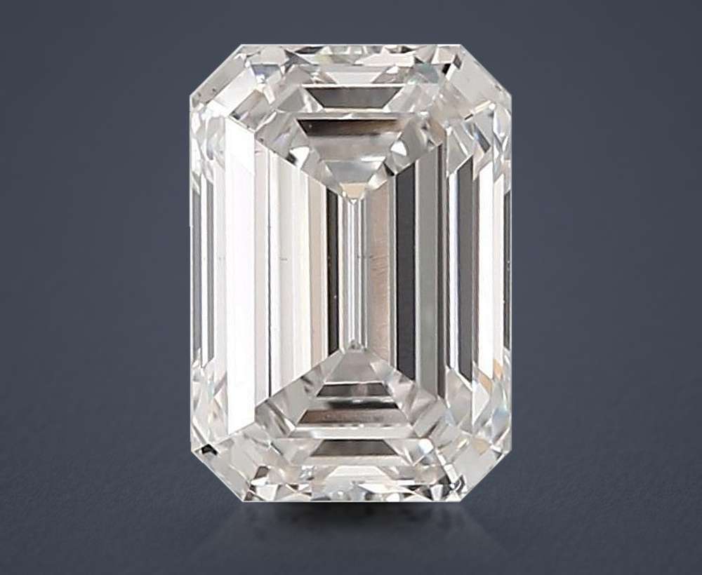 3.07ct G VS1 Rare Carat Ideal Cut Emerald Lab Grown Diamond
