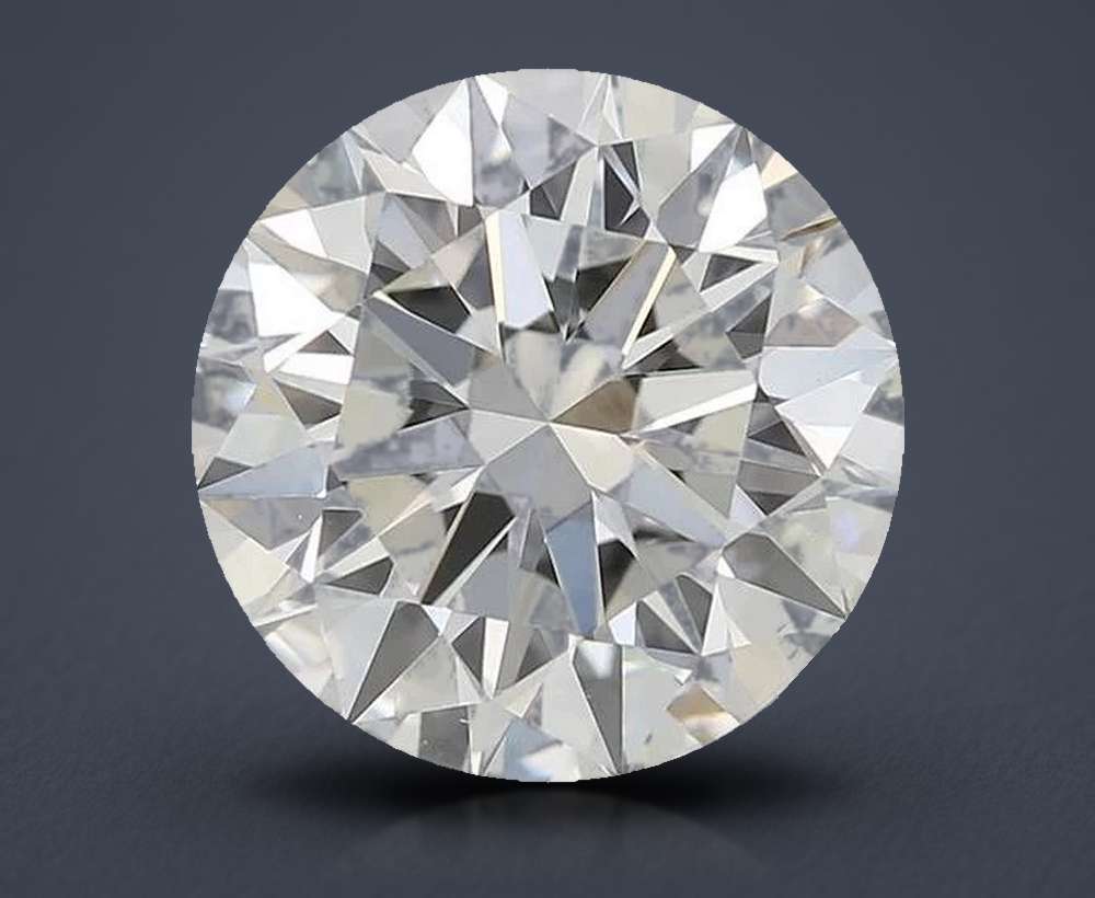 2.01ct H VS2 Rare Carat Ideal Cut Round Diamond